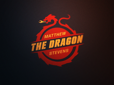 Snooker Logos: Matthew 'The Dragon' Stevens dragon logo matthew snooker stevens