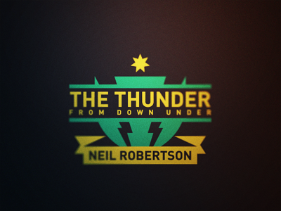 Snooker Logos: Neil Robertson 'The Thunder from Down Under' down logo neil robertson snooker thunder under