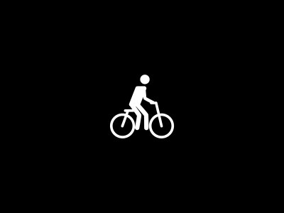 Cycle Icon animated bicycle bike
