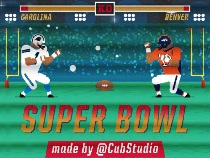 Super Bowl 50 animated bowl broncos carolina denver football gif panthers playoffs super