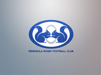 Peninsula RFC Concept 1 club logo rfc rugby squirrel