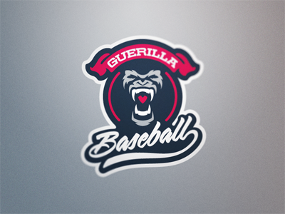 Guerilla Baseball 1 baseball gorilla guerilla logo sports