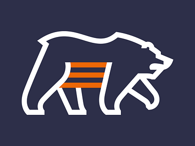 Chicago Blue bears chicago logo stripes