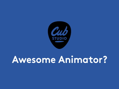 Work For Cub advert animation cub job studio