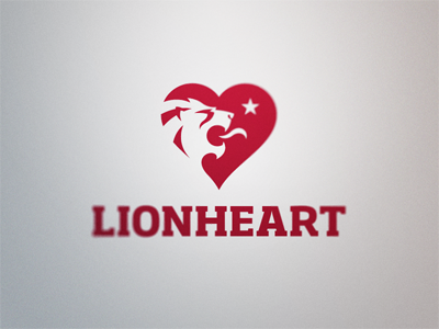 Lionheart heart lion logo