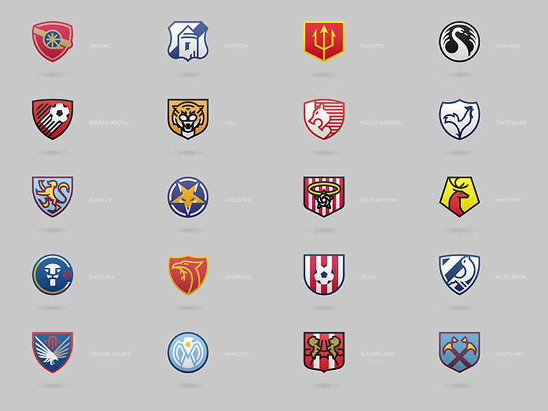 premier soccer team logos