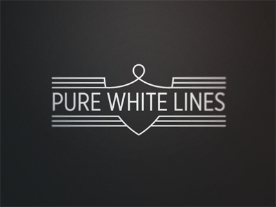 Pure White Lines Black Logo