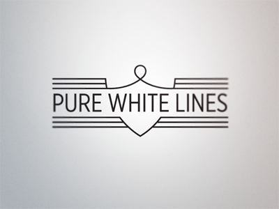 Pure White Lines White Logo