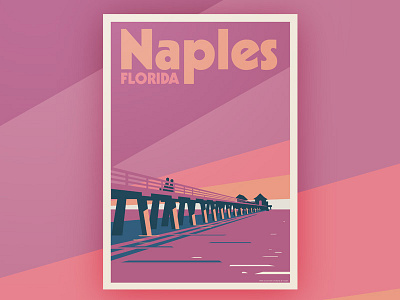 Naples, FL florida naples poster