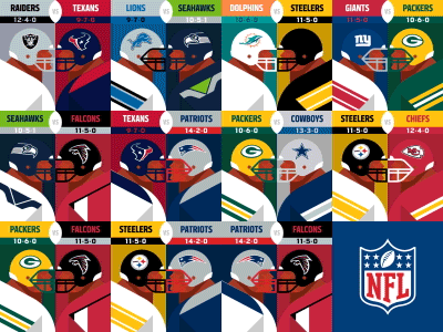 Tale of the Tape data football. graphics info nfl stats