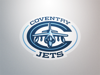 Coventry Jets: Extended Primary Logo american coventry england football gridiron jets nfl team uk