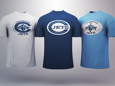 Coventry Jets: T-Shirt Renders