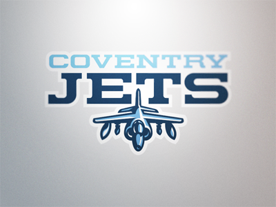 Coventry Jets: Wordmark Lockup american coventry england football gridiron jets nfl team uk