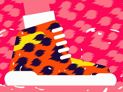 Leopard Print animation fet leopard print shoes