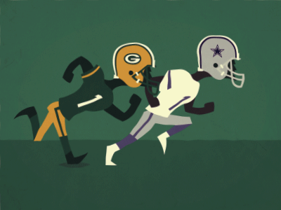 Packers & Cowboys Animated Gif