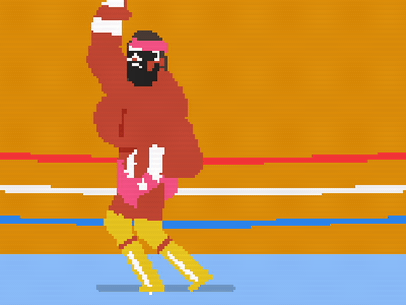 Macho Man Randy Savage 8 bit animation character macho man randy savage video wcw wrestling wwe wwf