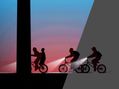 Stranger Things Break Down animation bikes dustin stranger things