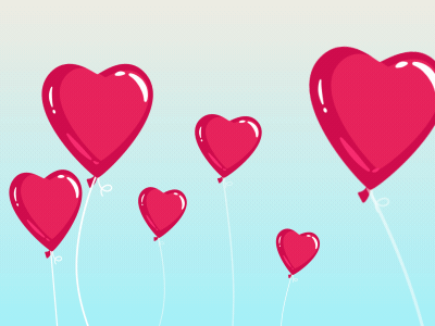 Hearts balloon heart