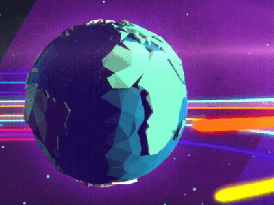 The World animation globe