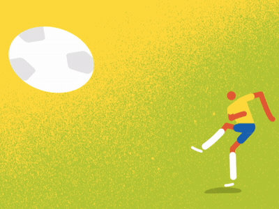 Football Player brazil england football animation