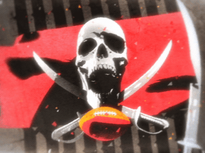 Skull Progression logo buccaneers bucs