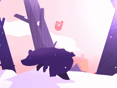 Merry Xmas animation bear crhristmas cub