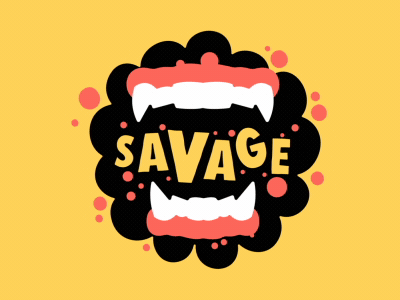 Savage! animation app icon savage sticker