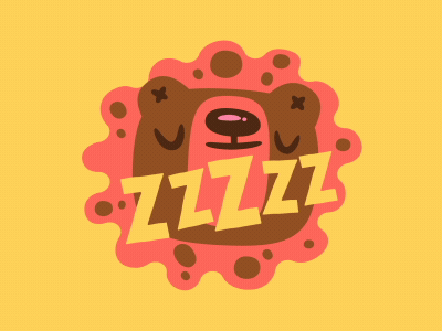 ZZZZZ airtime animated app bear gif sticker zzz