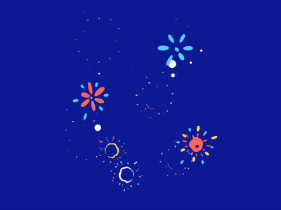 Happy New Year 2019 airtime animated app fireworks gif new sticker year