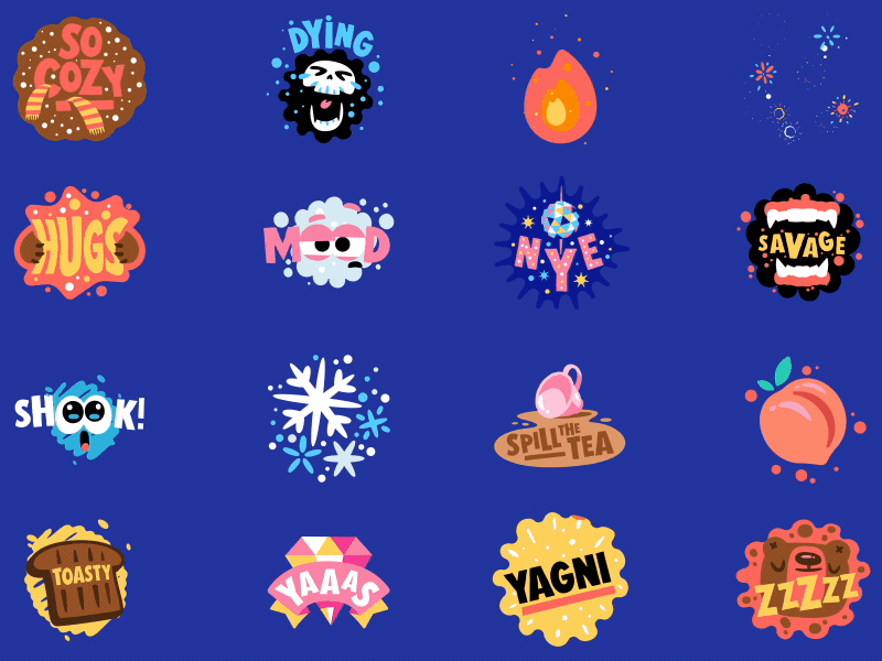Airtime Stickers emoji gif animated stickers app airtime