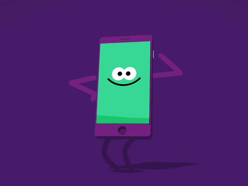 Captain Procrastination after after effects c4d character phone