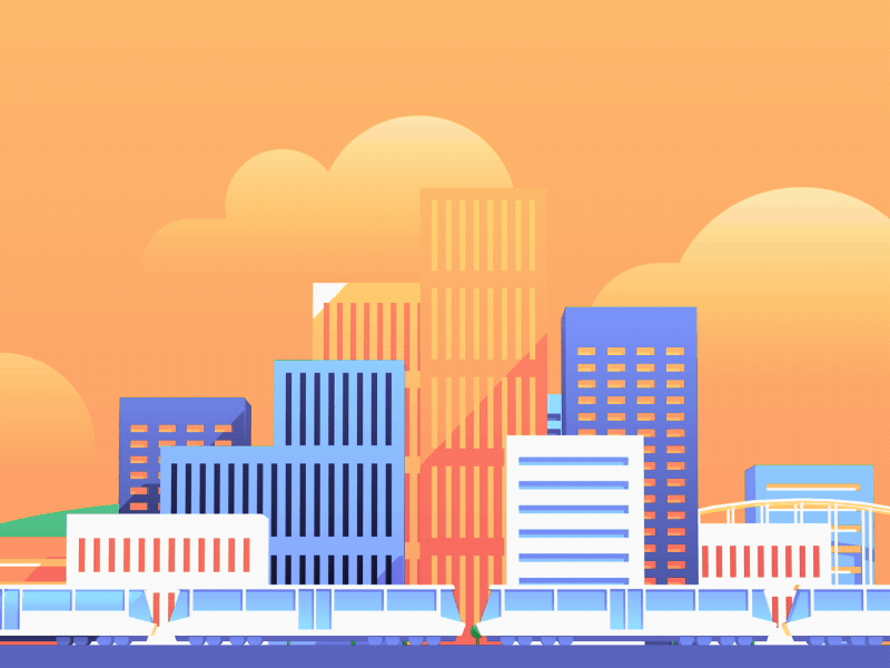 City animation city