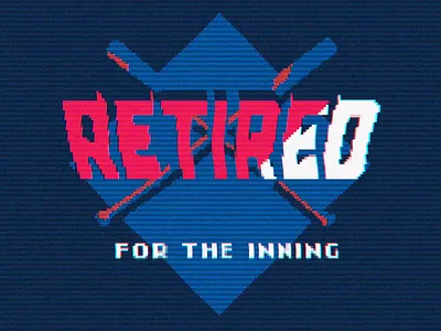 Retired! 8bit animation baseball