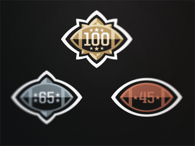 Points Badges football logo