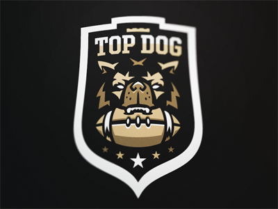 Top Dog football logo