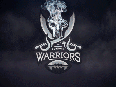 Warriors Animated football logo warriors