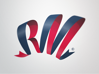 RM Logo logo ribbon rm