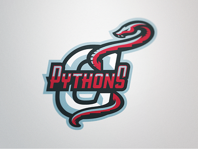 Cambridge Pythons Secondary Logo american cambridge football gridiron pythons sports university
