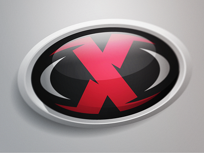 X 3d logo vector x