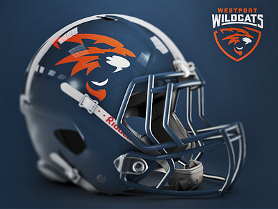 Westport Wildcats Helmet football logo sport wildcats