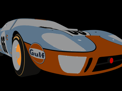 GT40 Compositing 4d animated c4d car cinema ford gif gt40 racing render