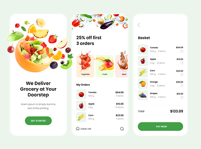 Grocery Online Shop UI animation cocept design grocery grocery app grocery design grocery online shop mobile app online shoping ui ui ux