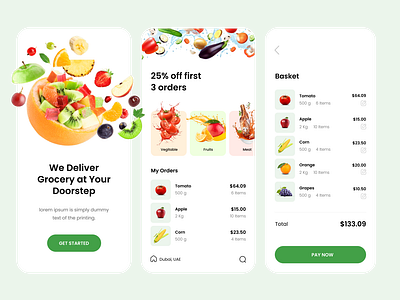 Grocery Online Shop UI animation cocept design grocery grocery app grocery design grocery online shop mobile app online shoping ui ui ux