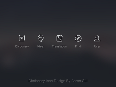 Dictionary Icon Design dictionary，ui icon