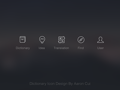 Dictionary Icon Design