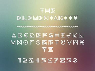 The Elementarity Typeface alchemic cosmic font futuristic headlines lines minimal minimalistic techno trafaret ttf typeface
