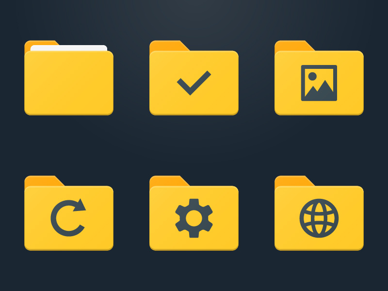 Folder Icons By Creative Ink On Dribbble