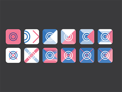 Experimenting with app icons app icon exploration ideating ripple