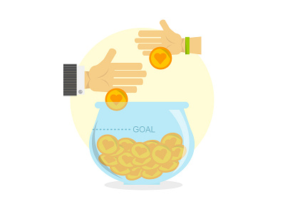 Crowdfunding illustration crowdfunding flat illustration vector