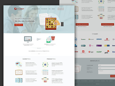 CV Candy webdesign corporate flat hr illustration webdesign